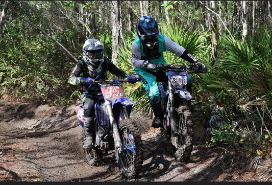 Steady as she goes. DirtyBike’s Kaleb Bilbrey takes over the electric class points lead by a slim margin