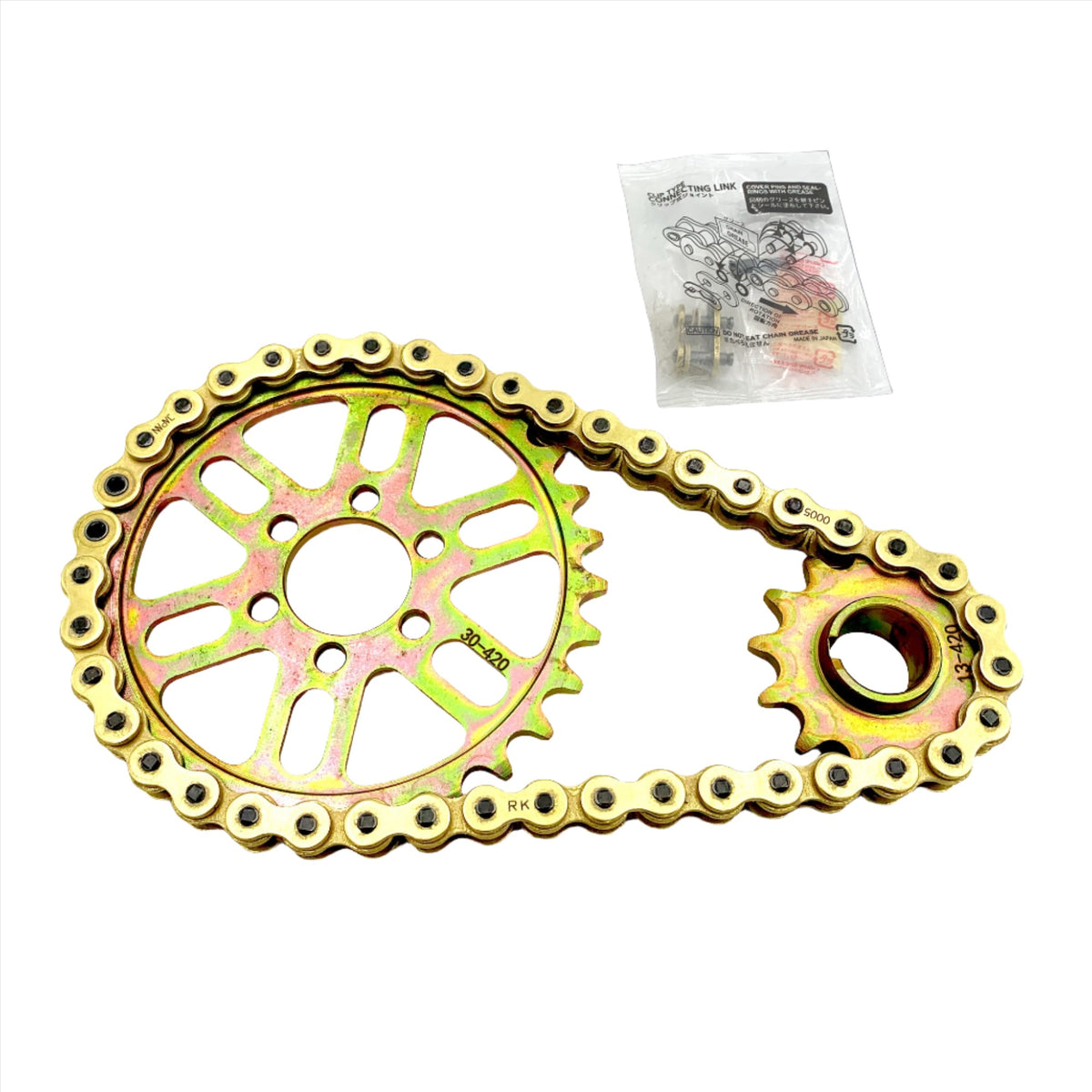 Bonnell 805 DirtyBike RK 420 Gold Series Primary Belt to Chain Conversion