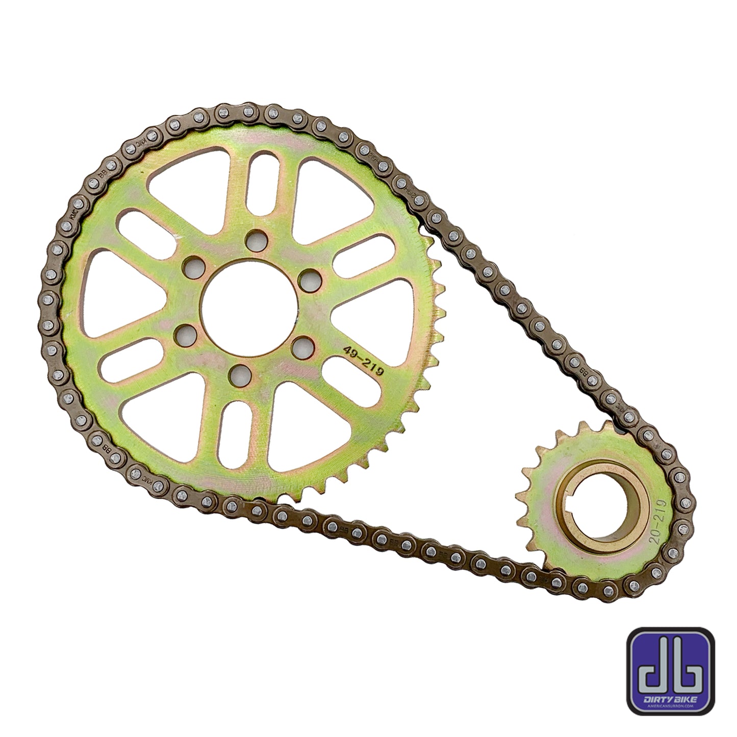 219 Primary Belt to Chain Conversion Kit With KMC Non O-Ring Chain for Surron LBX