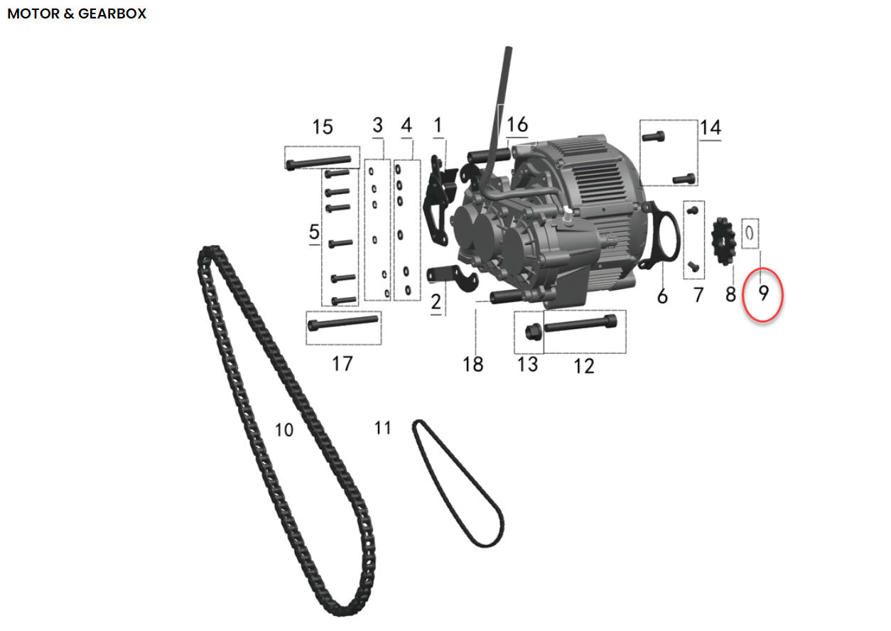 OEM Front Sprocket Circlip | Talaria Sting | MX3 / MX4