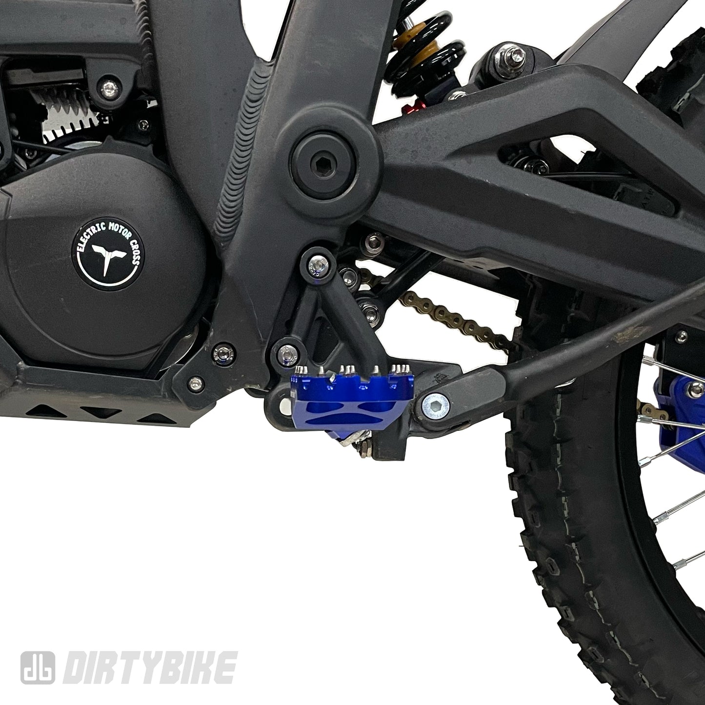 2 aluminum foot pegs 2 springs On Bike