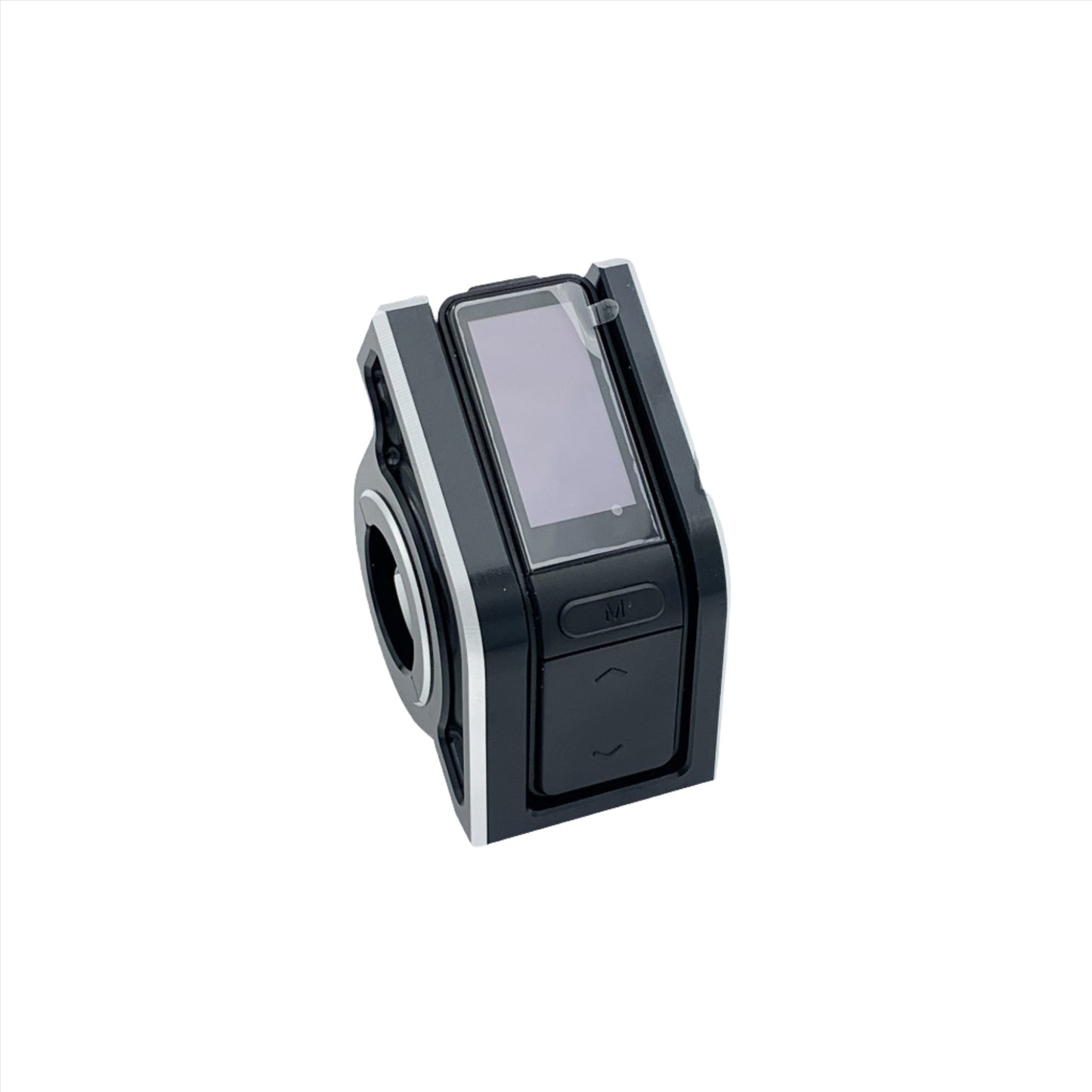 Aluminum protector guard for Talaria Sting speedometer display.