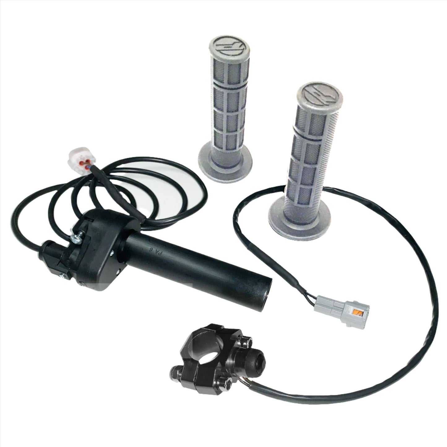 Electronic Throttle for Talaria Sting with Black Start Button and Gray Grips