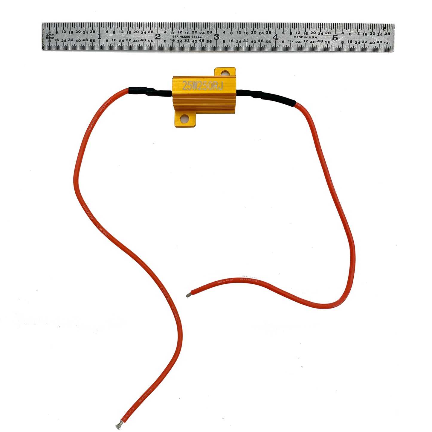 Pre-charge resistor with metal ruler
