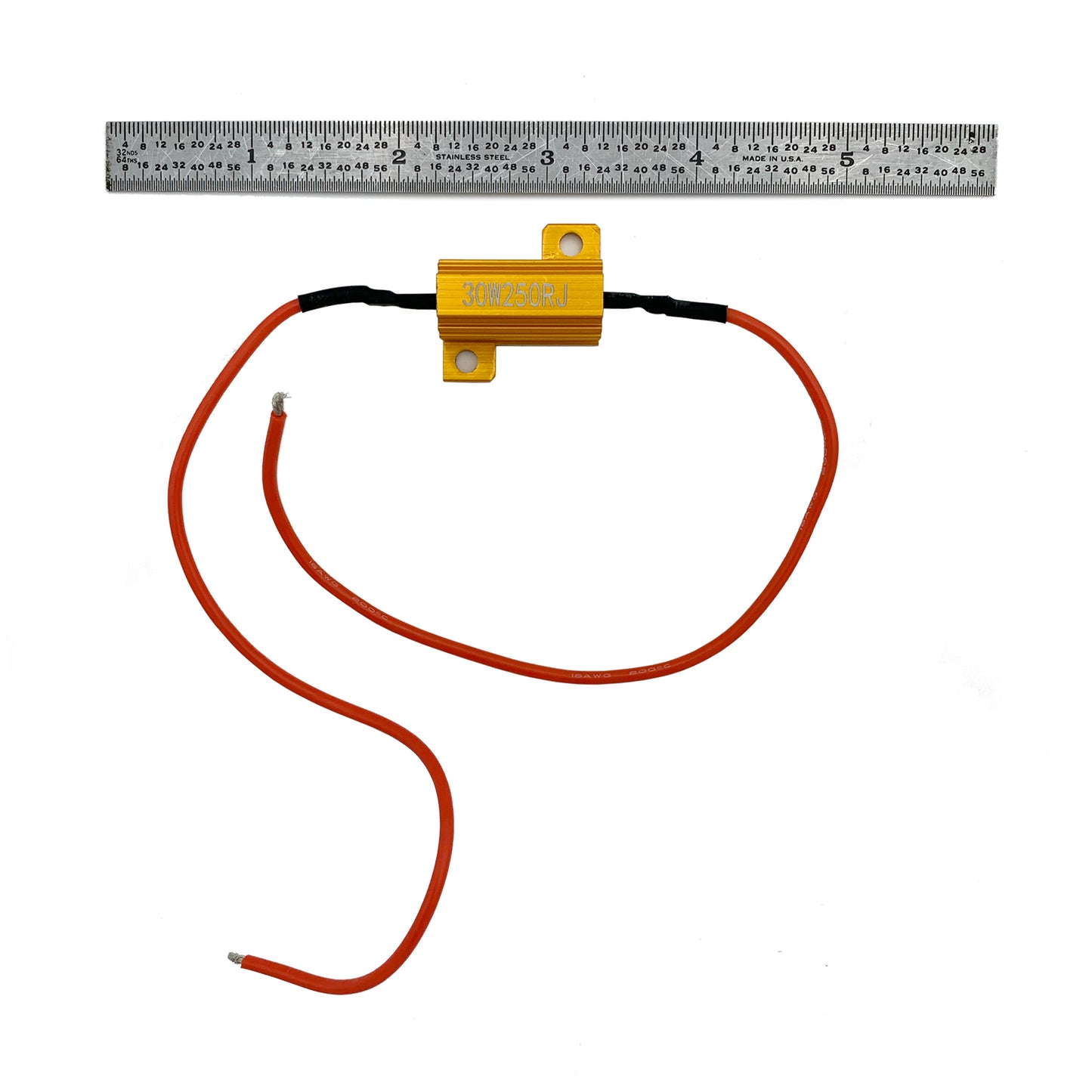 Pre-charge resistore with metal ruler