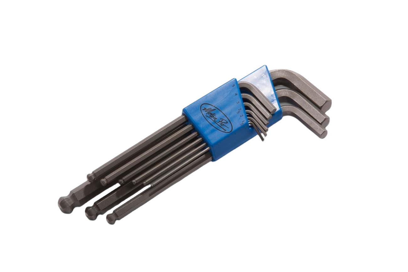 Motion Pro hex set with ball end for precise adjustments