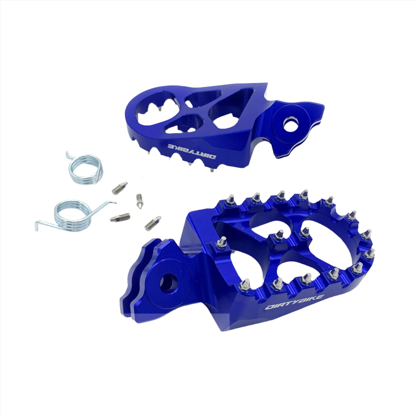 Blue Aluminum Foot Pegs for E Ride Pro