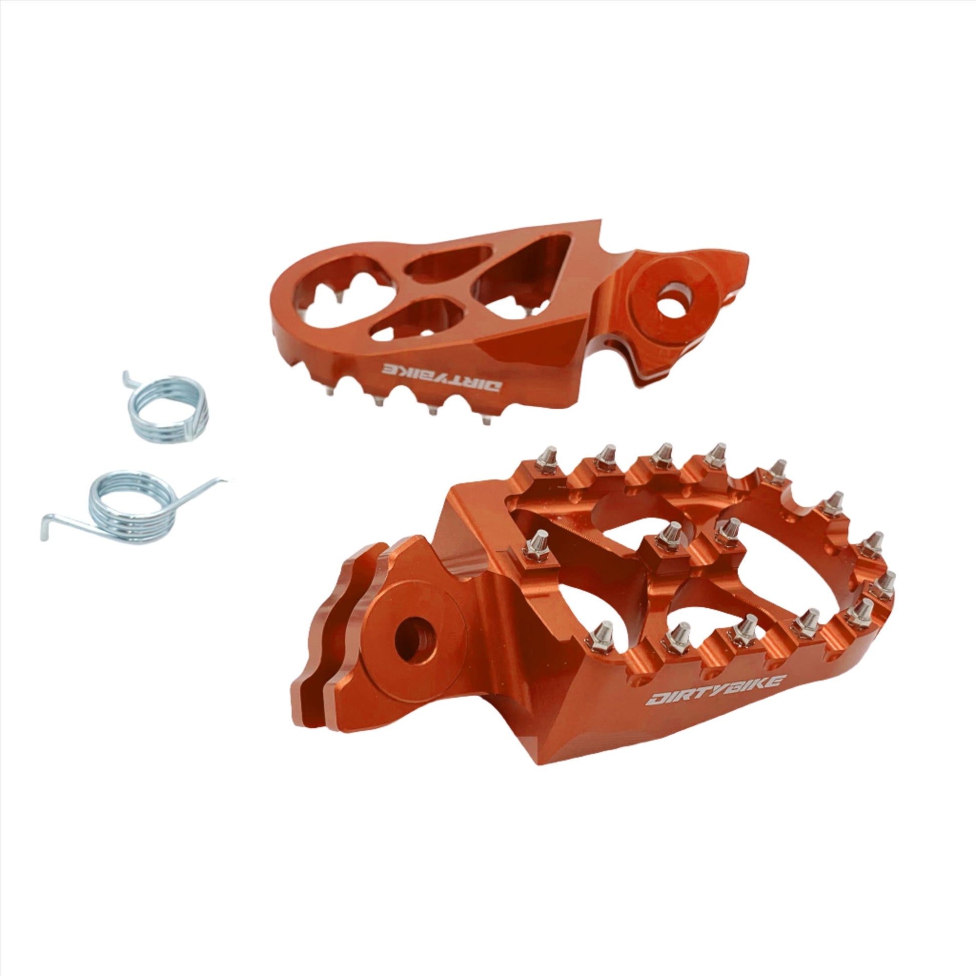 Orange Aluminum Foot Pegs for E Ride Pro