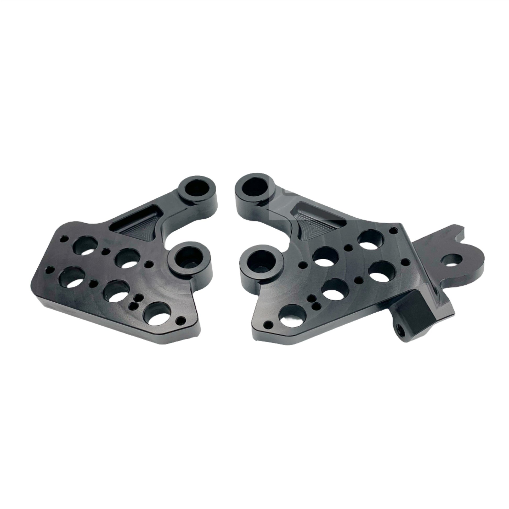 Black CNC aluminum footpeg bracket for Talaria Sting bikes