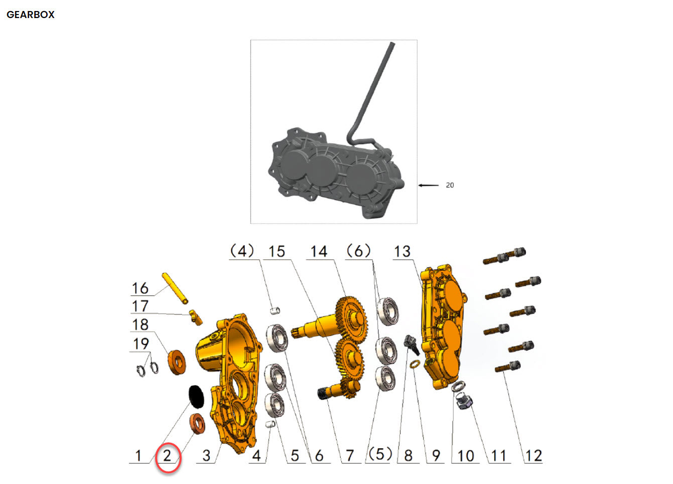 OEM Gearbox Input Shaft Seal | Talaria Sting | MX3 / MX4