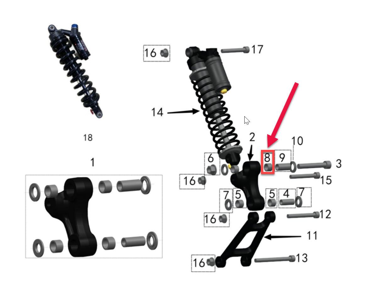 Talaria Suspension Parts Diagram
