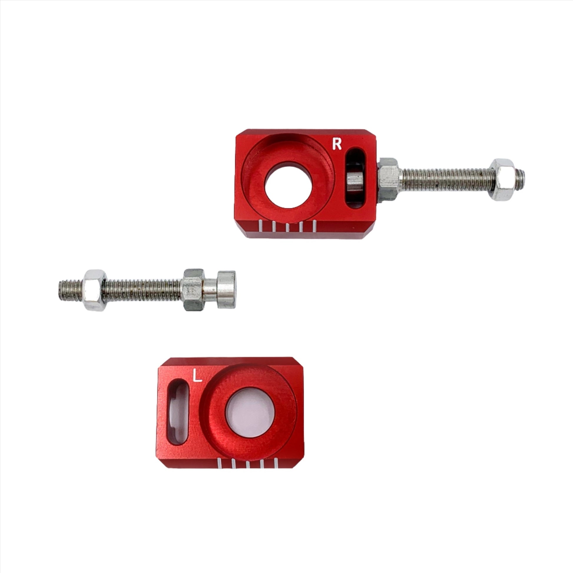 2 Red Axle Adjusting Blocks