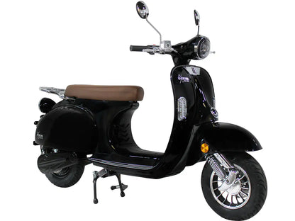 Black Electric Aventura-X Scooter Moped Right Side View