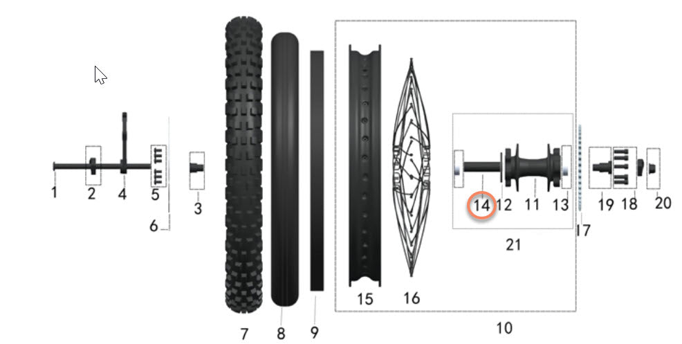 OEM Rear Wheel Hub Bushing Spacer | Talaria Sting | MX3 / MX4