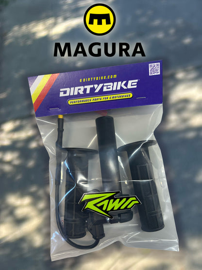 1/4 Turn Electronic Magura Throttle | DirtyBike | Rawrr Mantis X | Mantis Mini