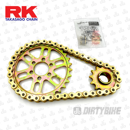 DirtyBike RK 420 Gold Series Primary Belt to Chain Conversion LBX
