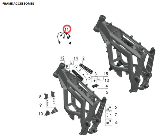 Talaria Sting Wire Harness with part diagram