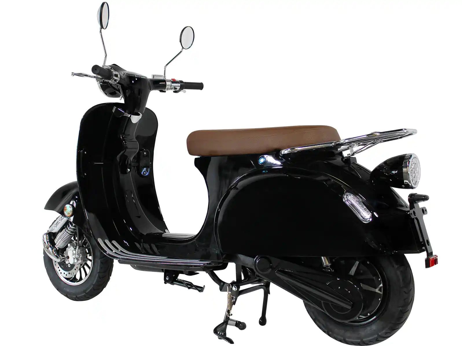 Black Electric Aventura-X Scooter Moped Left Side