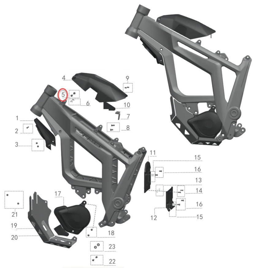 OEM Battery Cover Hinge Pin Screw | Talaria Sting | MX3 / MX4