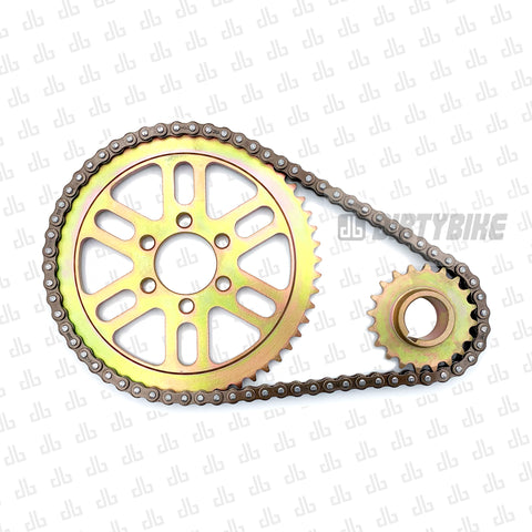 DirtyBike 219 Gold Series Gear Reduction Primary Belt to Chain Conversion Kit Surron LBX