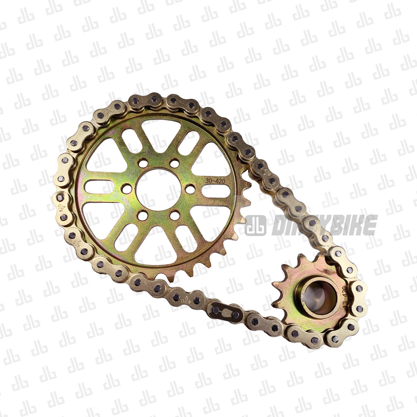 DirtyBike 420 Gold Series Primary Belt to Chain Conversion Kit Sealed X-Ring Surron LBX