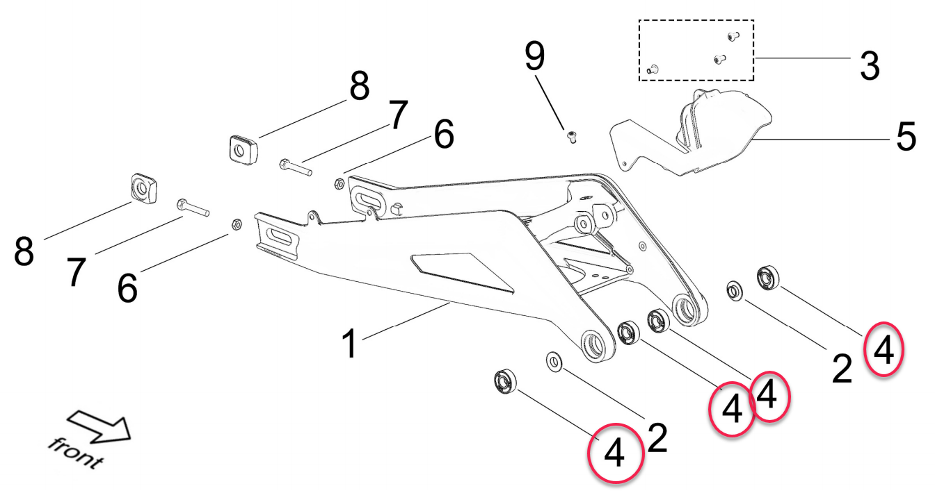 Parts Diagram Singarm Bearings