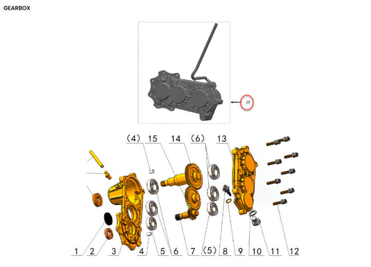 OEM Gearbox Transmission Assy. | Talaria Sting | MX3 / MX4