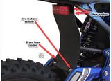 DirtyBike Shock Protector Mud Guard LONG For Seat Extensions Surron LBX